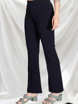 HouseOfCommon Regular Fit Women Dark Blue Trousers