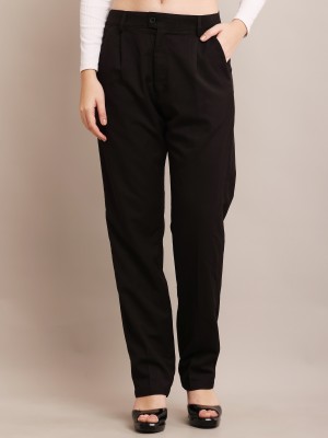 Nobarr Regular Fit Women Black Trousers