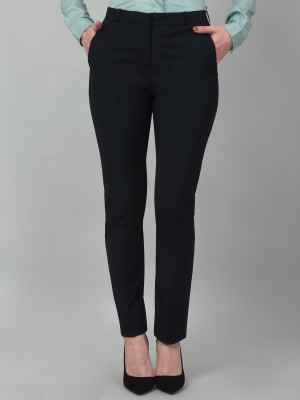 CANTABIL Regular Fit Women Black Trousers