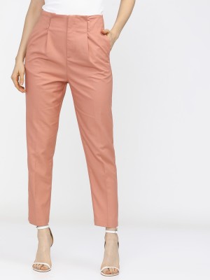 Tokyo Talkies Tapered Women Orange Trousers