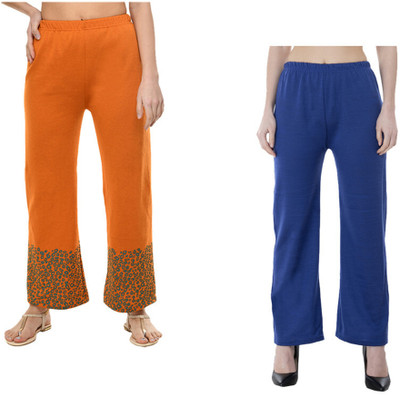 IndiWeaves Flared Women Multicolor Trousers