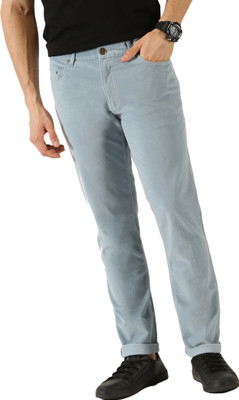 THOMAS SCOTT Regular Fit Men Light Blue Trousers