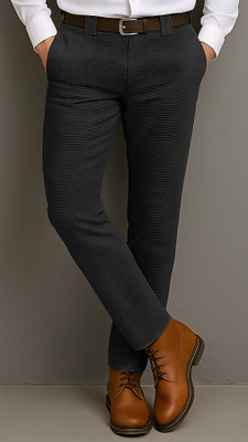 DSV Straight Fit Men Black, Blue, Grey Trousers