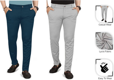 TopQore Regular Fit Men Multicolor Trousers