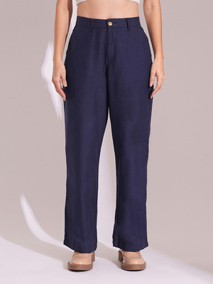 Globus Regular Fit Women Dark Blue Trousers