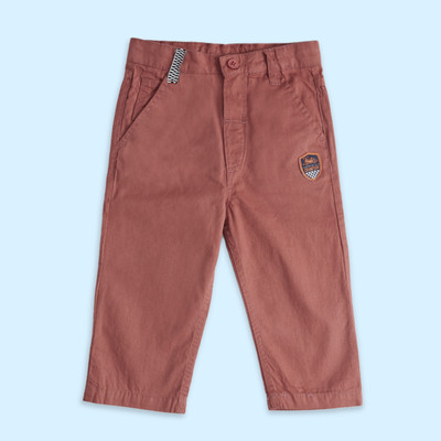 Pantaloons Baby Regular Fit Baby Boys Orange Trousers