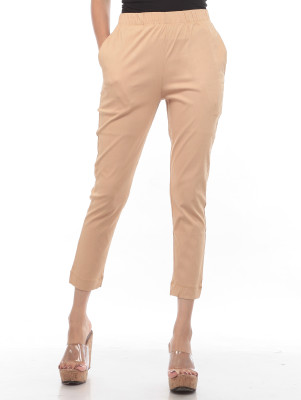 TRUELADY Regular Fit Women Beige Trousers