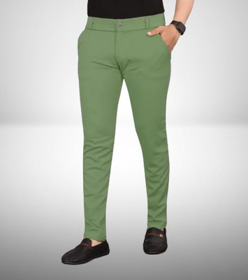 ALVINENTERPRISE Slim Fit Men Light Green Trousers
