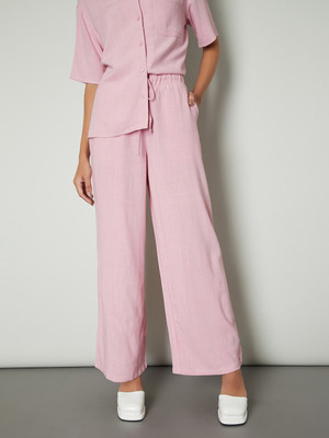 MAX Regular Fit Women Pink Trousers