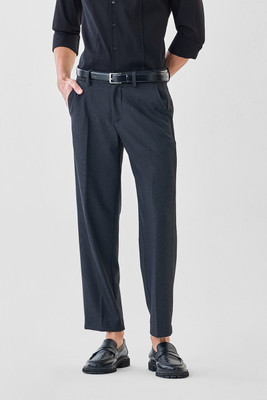 Snitch Regular Fit Men Black Trousers