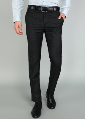 Raymond Slim Fit Men Black Trousers
