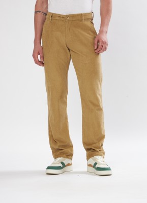 UNITED DENIM Loose Fit Men Khaki Trousers