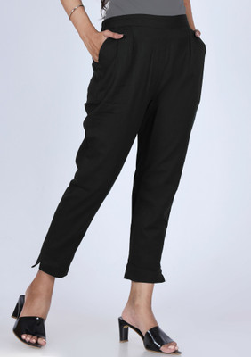 Mirayya Regular Fit Women Black Trousers