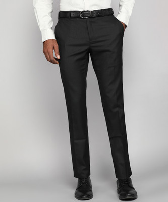 Raymond Slim Fit Men Black Trousers