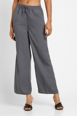 FOREVER 21 Regular Fit Women Grey Trousers