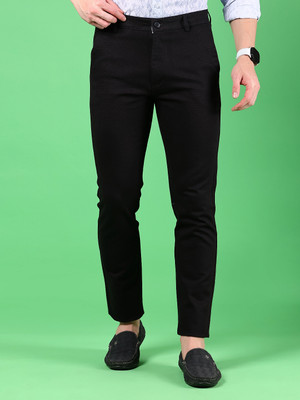 V-MART Slim Fit Men Black Trousers