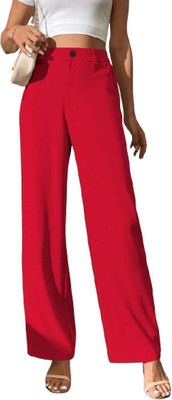 KARIMA INETERNATIONAL Regular Fit Women Red Trousers