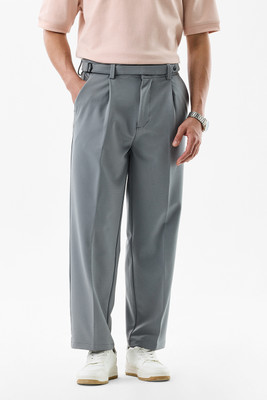 Snitch Relaxed Men Grey Trousers