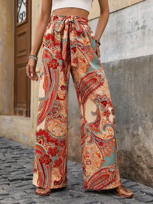 Leriya Fashion Loose Fit Women Multicolor Trousers