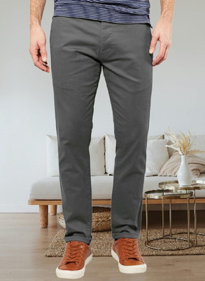AD & AV Regular Fit Men Grey Trousers
