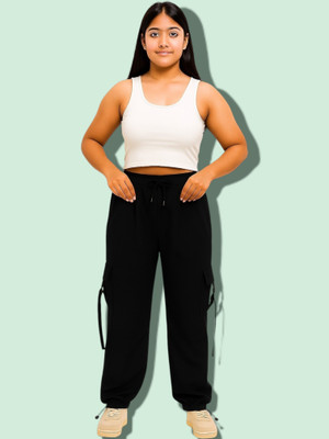 LaxmiEmpiree Comfort Fit Women Black Trousers