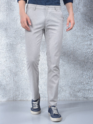 Canary London Slim Fit Men Grey Trousers