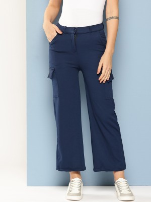 Aarika Regular Fit Women Dark Blue Trousers