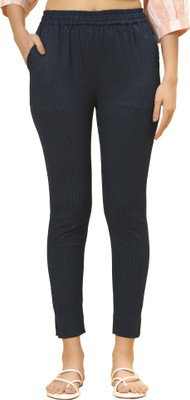 Bottoms.love Regular Fit Women Dark Blue Trousers