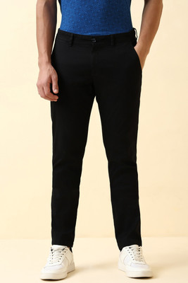 Allen Solly Slim Fit Men Black Trousers