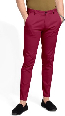 TEJANI FASHION Regular Fit Men Red Trousers