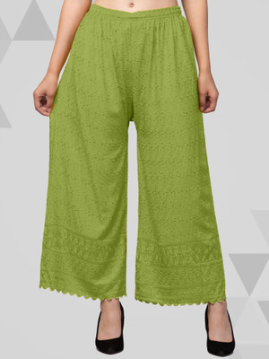FamBee Relaxed Women Light Green Trousers