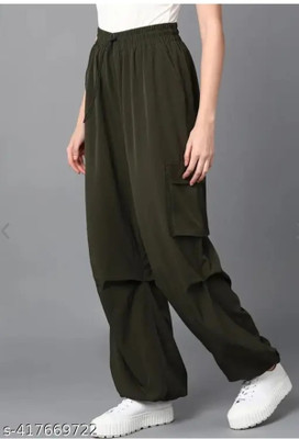 RT WORLDS STORE SHOP FASHION Loose Fit Women Grey Trousers