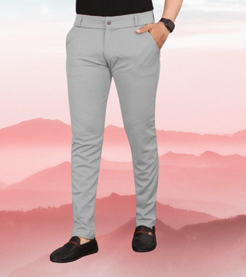 Tip Top Regular Fit Men Grey Trousers