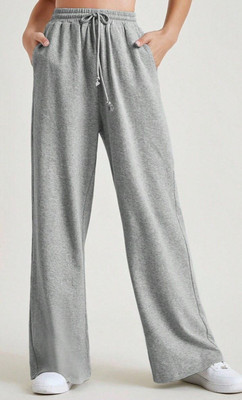 Dockstreet Loose Fit Women Grey Trousers