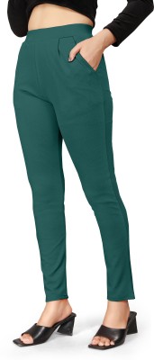 MOGSA Regular Fit Women Green Trousers