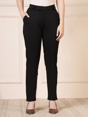 all about you Relaxed Women Black Trousers