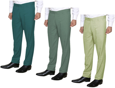 KAVYA Slim Fit Men Multicolor Trousers