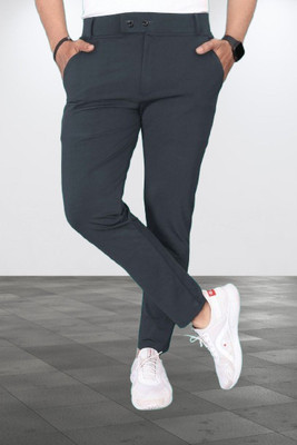 METRONAUT Regular Fit Men Grey Trousers