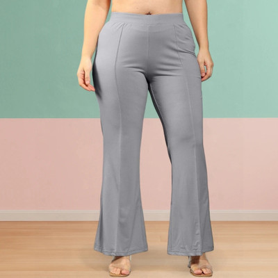 nitafashion Comfort Fit, Regular Fit Women Grey Trousers