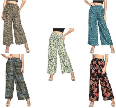 Indistar Relaxed Women Multicolor Trousers