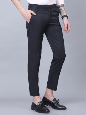 METRONAUT Regular Fit Men Black Trousers