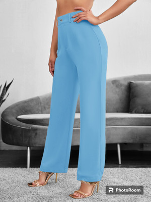CHALODIA Regular Fit Women Black Trousers