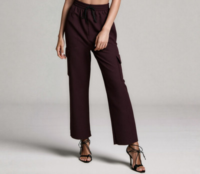 DAKSHAANDWARDROBE Comfort Fit Women Brown Trousers
