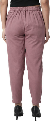 HouseOfCommon Comfort Fit Women Pink Trousers