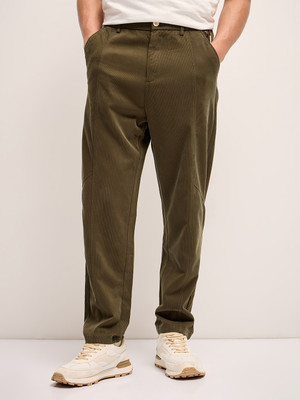 THE BEAR HOUSE Relaxed Men Green Trousers