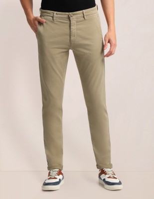 U.S. POLO ASSN. Straight Fit Men Brown Trousers