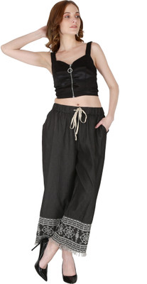 vinayak fashion Regular Fit Women Black Trousers