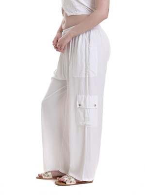 Label Of Lalaji Garments Relaxed Women Blue Trousers