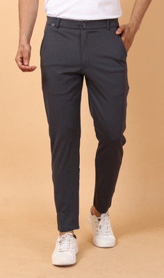 METRONAUT Regular Fit Men Grey Trousers