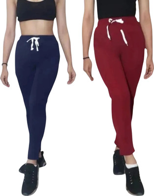 Trandone Comfort Fit Women Maroon, Blue Trousers